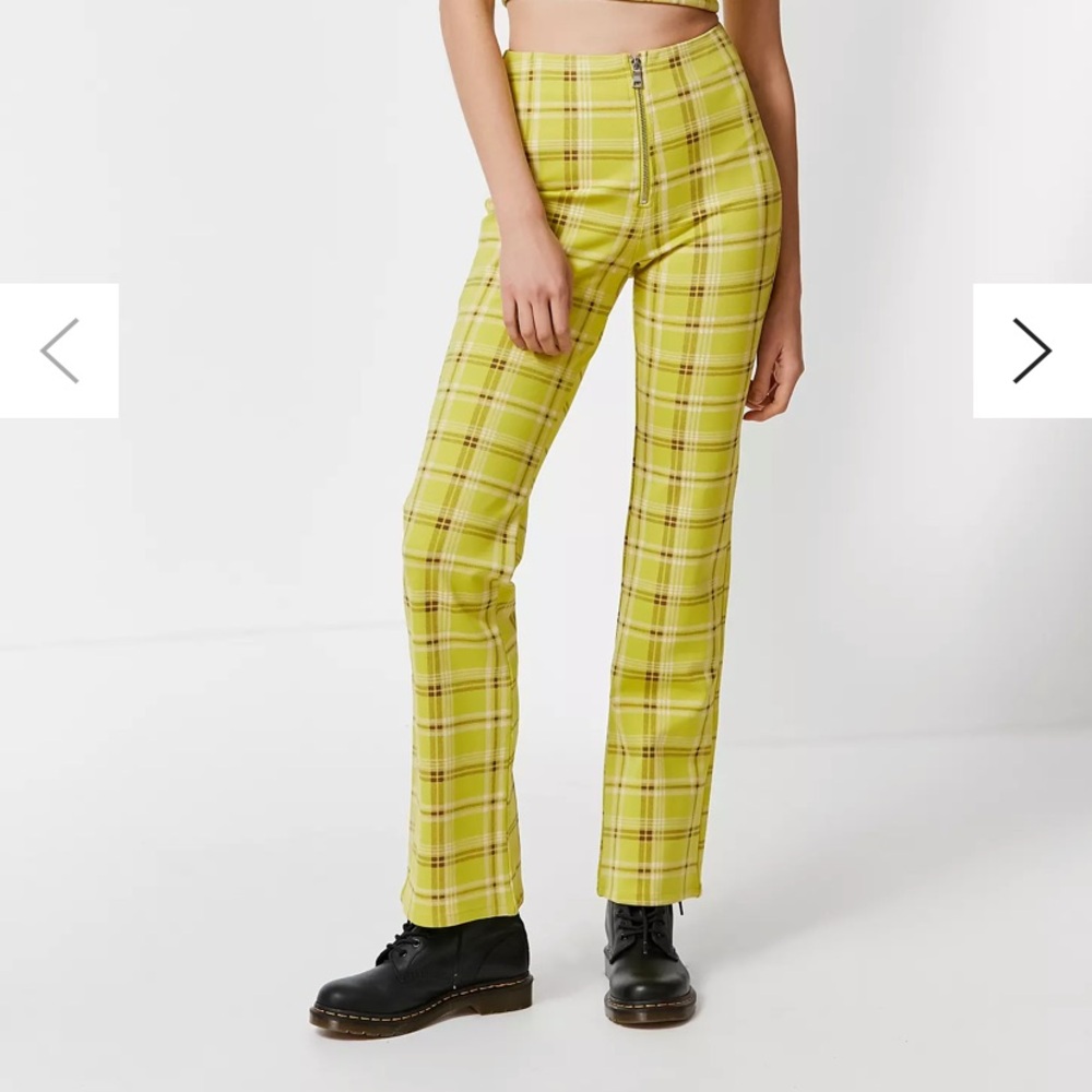 I.Am.Gia pants Polaris High Rise Plaid Pant‎ Zip Front Size Medium - Picture 16 of 16